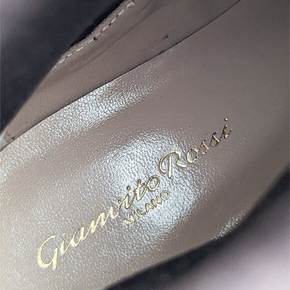 Gianvito Rossi Women Chester Burgundy Leather Chelsea Boots size 6US 36EU - Picture 8 of 8